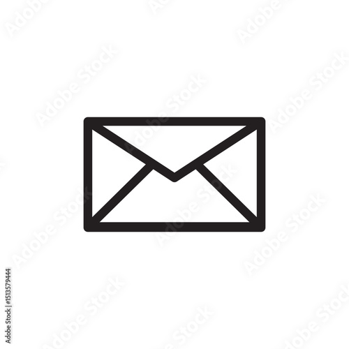Editable mail icon vector design illustrator
