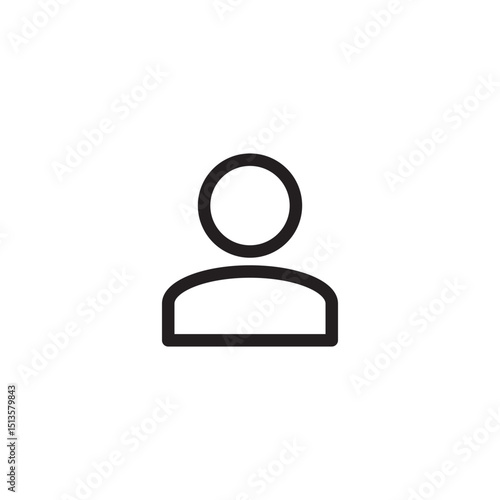 Editable person icon vector design illustrator