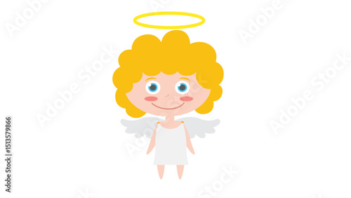 Cute Angel Character Icon
