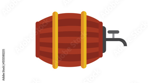 Wooden Barrel Icon