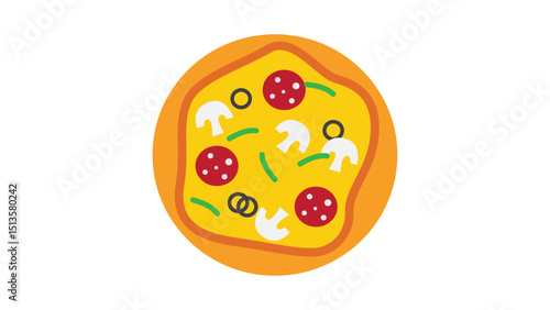 Whole Pepperoni Pizza Icon