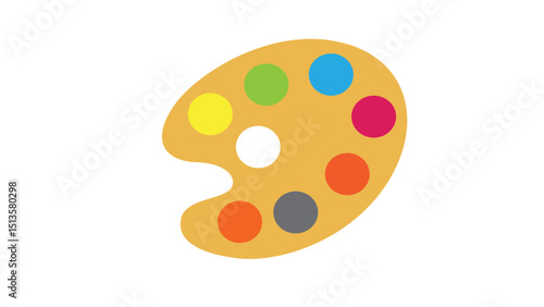 Art Palette with Paints Icon