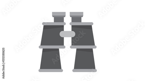 Grey Binoculars Icon