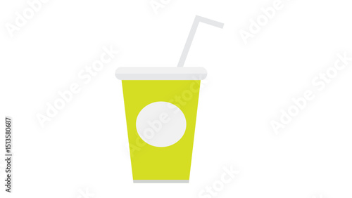 Soda Cup with Straw Icon