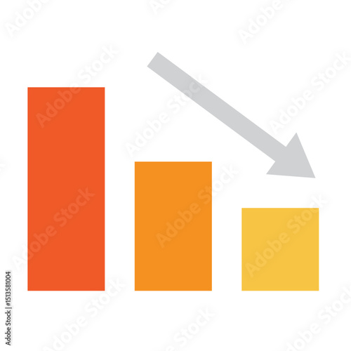 Financial Loss Graph Icon