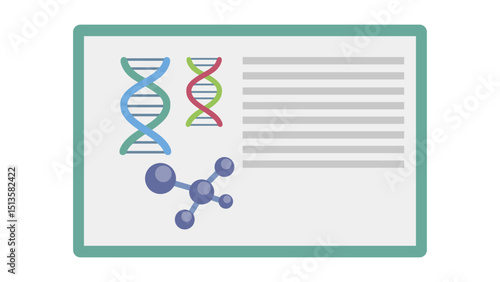 DNA Molecular Structure Icon