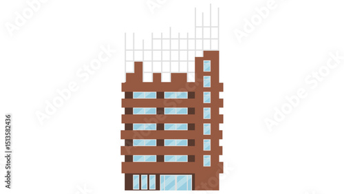 Construction Site Scaffolding Icon