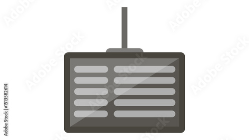 Airport Departure Flight Board Icon