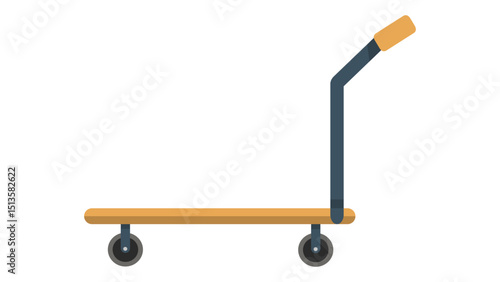 Hotel Luggage Cart Icon