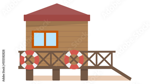 Beach Lifeguard Hut Icon