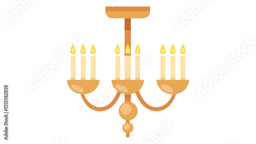 Golden Chandelier Icon