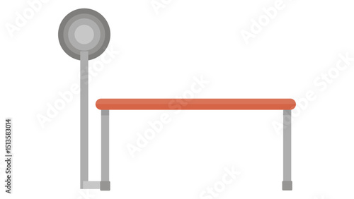 Gym Weight Bench Icon