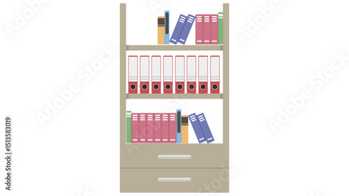 Office Bookshelf Icon