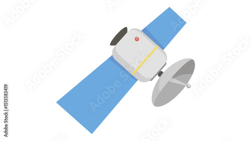Orbiting Space Satellite