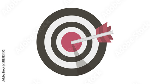Bullseye Target Arrow