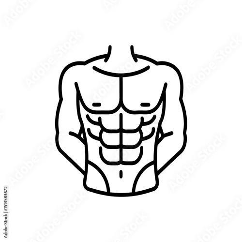 slim fit body icon