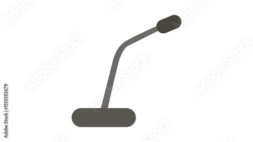 Desktop Microphone Audio Record Object