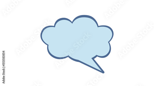 Cloud Shaped Chat Bubble Icon