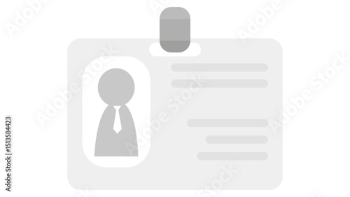 ID Card Badge Blank Photo