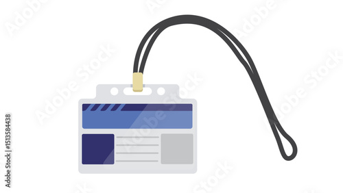 ID Card Badge With Lanyard