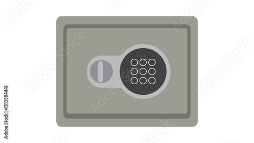 Grey Metal Safe Locker Box