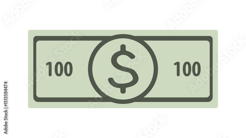 Single Dollar Bill Banknote