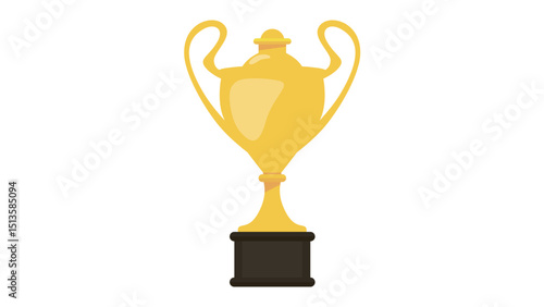 Gold Trophy Cup With Handles