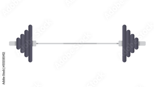 Empty Weightlifting Barbell Bar