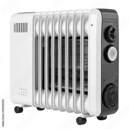 Untitled design - Modern Electric Heater for Home Use, Isolated on Transparent Background PNG