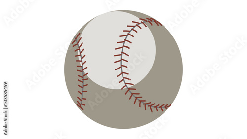 Angled Baseball Leather Ball