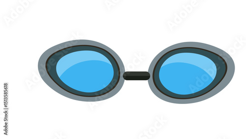 Blue Swimming Goggles