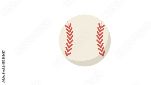 Baseball White Leather Ball