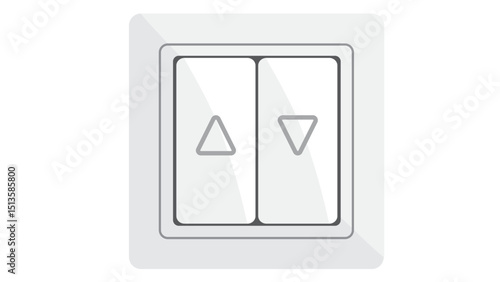 White Electrical Light Switch