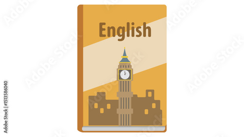 English Language Learning Textbook Icon