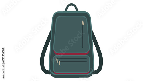 Modern Dark Navy Student Backpack Icon