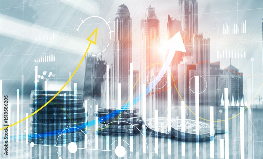 Trading and stock markets. Crypto trader investor background Trading and stock markets. Crypto trader investor background