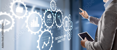 Canvas Print Data business analysis and Data Management System with KPI and metrics