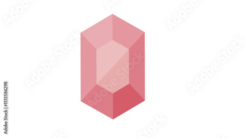 Polished Pink Ruby Gemstone Icon