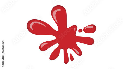 Large Red Blood Splatter Icon