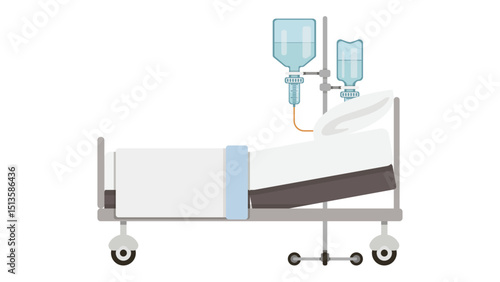 Occupied Hospital Ward Bed Icon