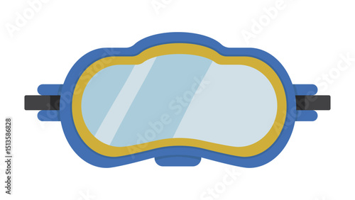 Yellow Scuba Diving Goggles Icon