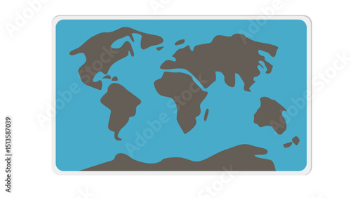 World Map Cartography Icon