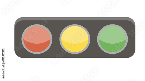 Horizontal Traffic Signal Bar Icon