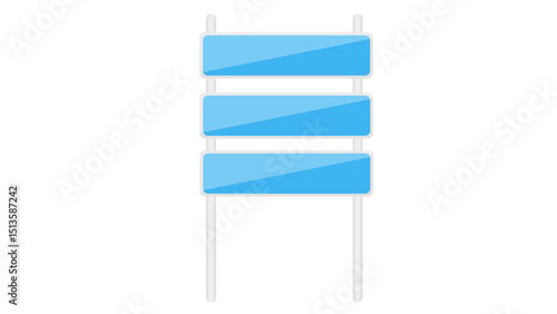 Stacked Blue Information Signs Icon