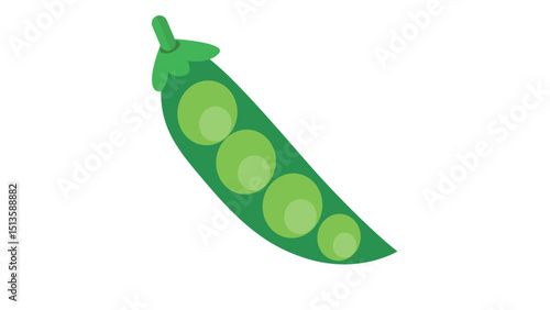 Green Pea Pod Icon