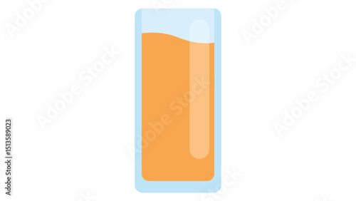 Tall Glass of Orange Juice Icon