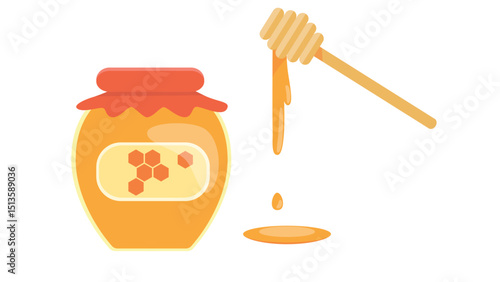 Honey Jar and Dipper Icon