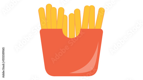 French Fries Box Icon