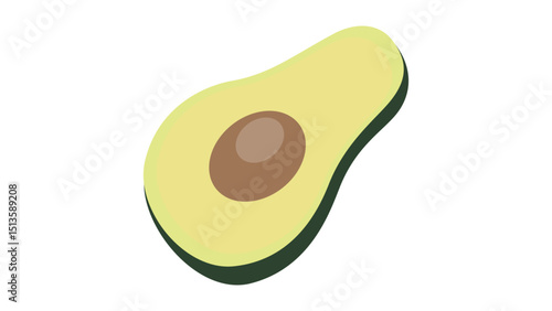 Avocado Fruit Half Icon