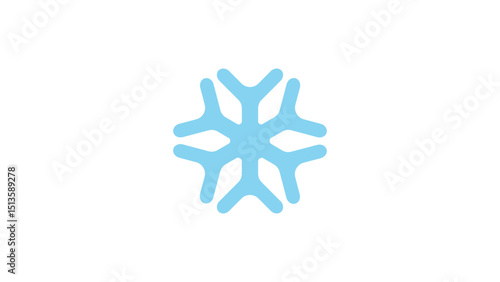 Blue Snowflake Icon